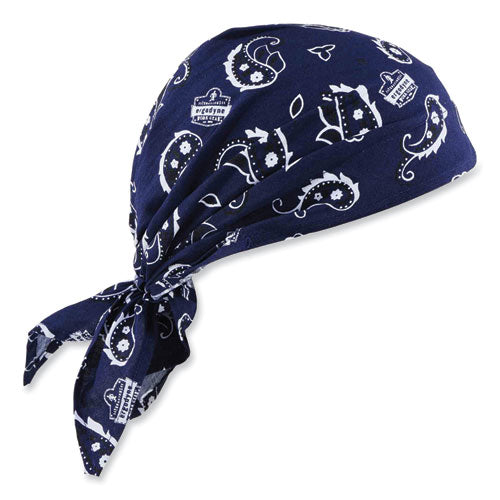 Chill-its 6710ct Cooling Pva Tie Bandana Triangle Hat, One Size Fits Most, Navy Western