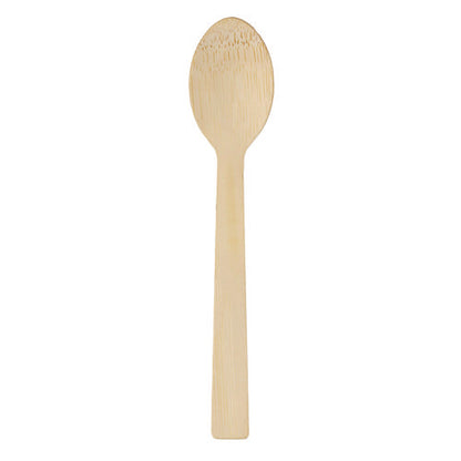 Bamboo Cutlery, Spoon, Light Golden, 100/pack, 10 Packs/carton