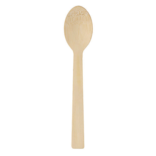 Bamboo Cutlery, Spoon, Light Golden, 100/pack, 10 Packs/carton