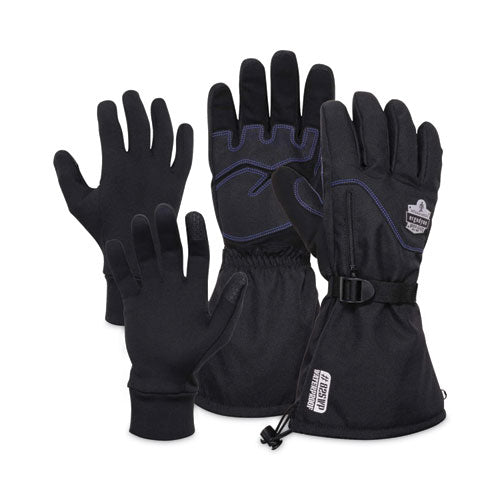 Proflex 825wp Thermal Waterproof Winter Work Gloves, Black, X-large, Pair