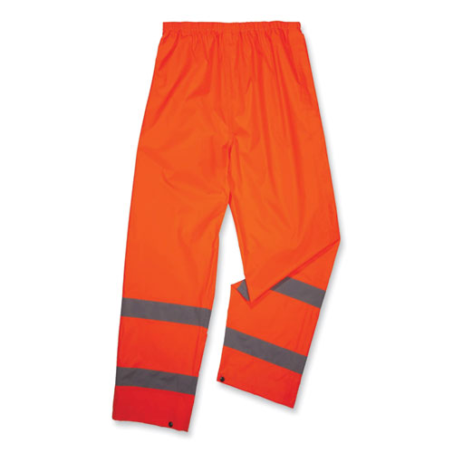 Glowear 8916 Class E Lightweight Hi-vis Rain Pants, 5x-large, Orange