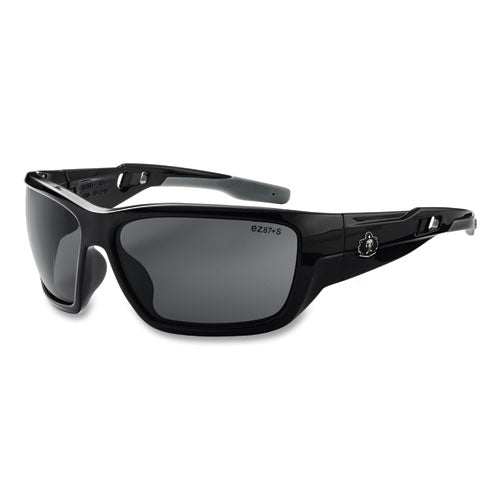 Skullerz Baldr Safety Glasses, Black Nylon Impact Frame, Polarized Smoke Polycarbonate Lens