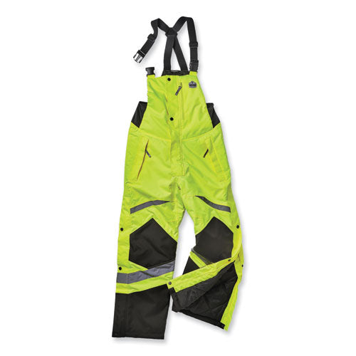 Glowear 8928 Class E Hi-vis Insulated Bibs, Large, Lime