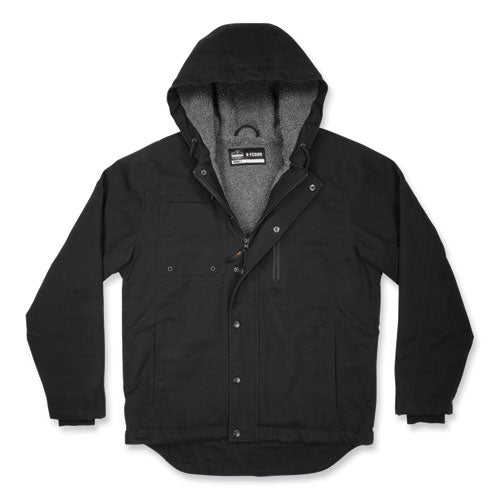 N-ferno 6468 Duck Canvas Work Jacket, Small, Black