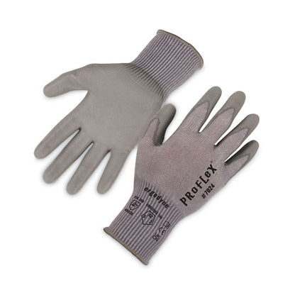 Proflex 7024 Ansi A2 Pu Coated Cr Gloves, Gray, 2x-large, Pair