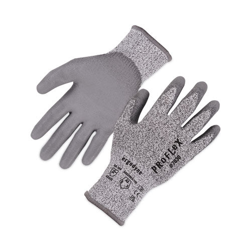 Proflex 7030 Ansi A3 Pu Coated Cr Gloves, Gray, 2x-large, 12 Pairs/pack