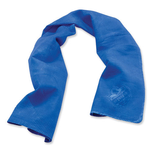 Chill-its 6602 Evaporative Pva Cooling Towel, 29.5 X 13, One Size Fits Most, Pva, Blue, 50/pack