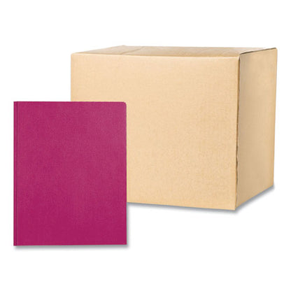 Pocket Folder With 3 Fasteners, 0.5" Capacity, 11 X 8.5, Maroon, 25/box, 10 Boxes/carton