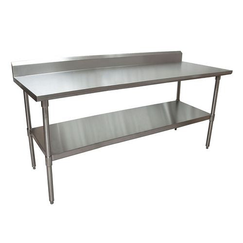 Stainless Steel 5" Riser Top Tables, 72w X 30d X 39.75h, Silver, 2/pallet