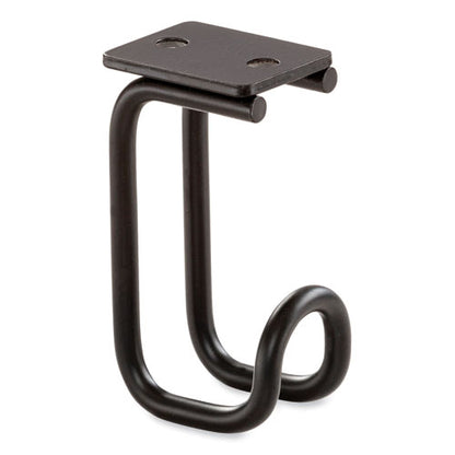 Table Hooks, 1.25 X 1.75 X 3.25, Black, 6/pack