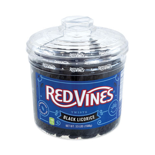 Black Licorice Twists, 3.5 Lb Jar