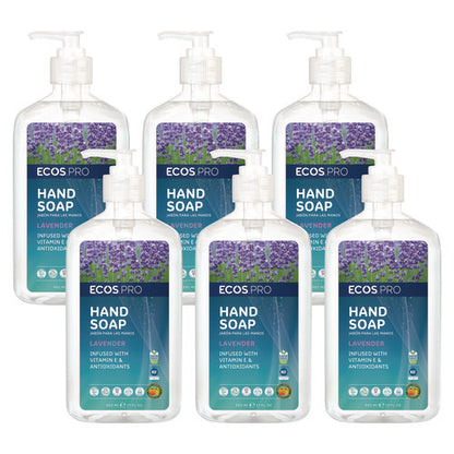 Liquid Hand Soap, Lavender, 17 Oz, 6/carton