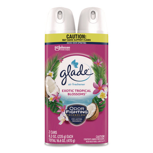 Air Freshener, Exotic Tropical Blossoms, 8.3 Oz Can, 2/pack