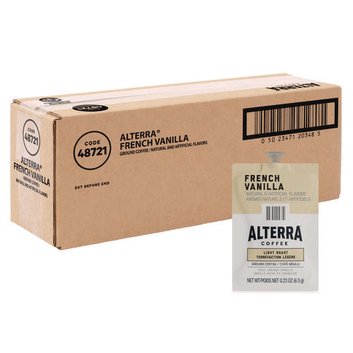 Alterra French Vanilla Coffee Freshpack, 0.23 Oz Pouch, 40/carton