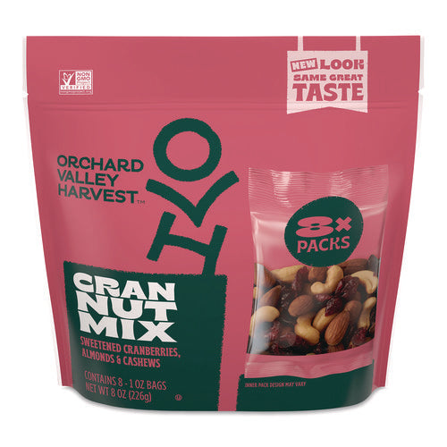 Cranberry Nut Mix, 1 Oz Bag, 8/pack