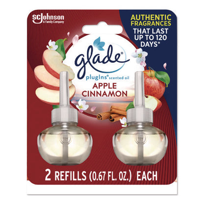 Plugin Scented Oil Refill, Apple Cinnamon, 0.67 Oz, 2/pack