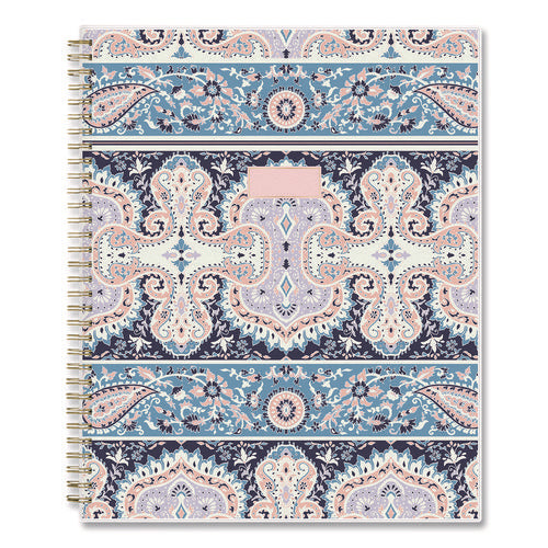 Cocorrina Weekly/monthly Planner, Pastel Paisley Artwork, 11 X 8.5, Blue/pink/white Cover, 12-month (jan To Dec): 2025