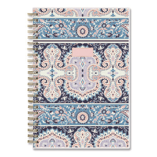 Cocorrina Weekly/monthly Planner, Pastel Paisley Artwork, 8 X 5, Blue/pink/white Cover, 12-month (jan To Dec): 2025