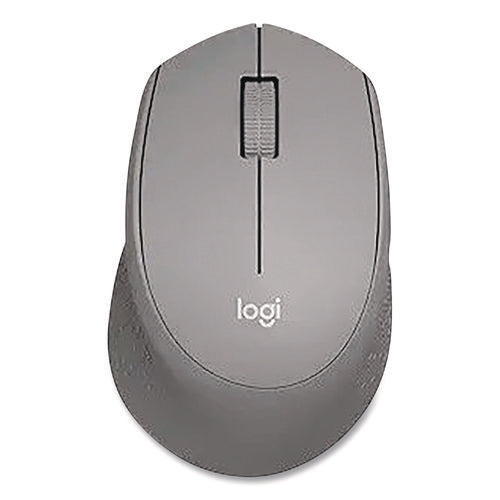 M330 Silent Plus Mouse, 2.4 Ghz Frequency/33 Ft Wireless Range, Right Hand Use, Gray