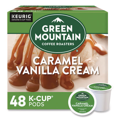 Caramel Vanilla Cream Coffee K-cups, 0.33 Oz, 48/box