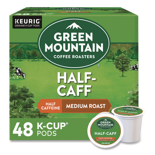 Half-caff Coffee K-cups, 0.33 Oz, 48/box