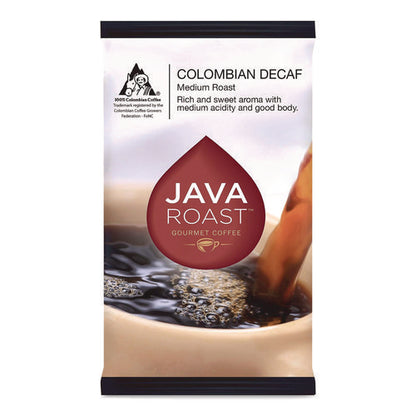 Ground Coffee, Columbian Decaf, 1.25 Oz Packet, 42/carton