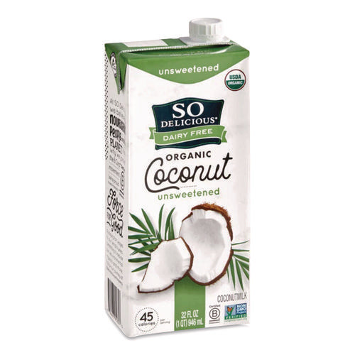 Coconut Milk, Unsweetened, 32 Oz Aseptic Box