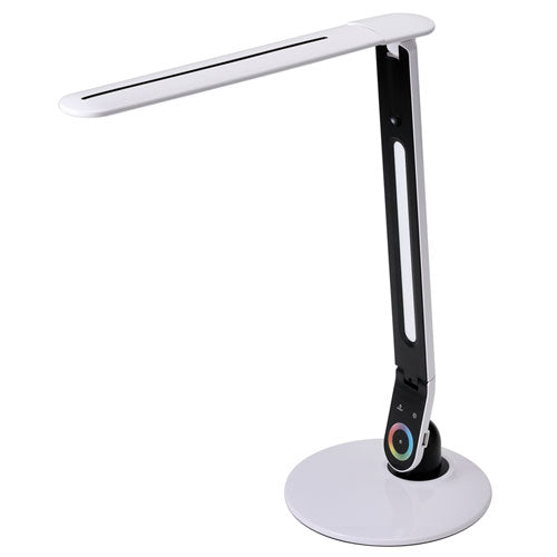 Office Color Changing Desk Lamp With Rgb Arm, 20" High, White