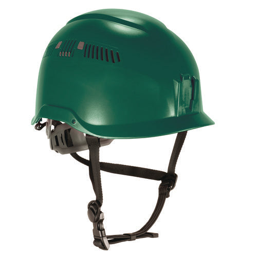 Skullerz 8977 Class C Safety Helmet With Adjustable Venting, 6-point Ratchet Suspension, Green