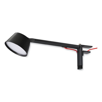 Pureoptics Verve Designer Series Led Desk Lamp With Clamp Base, 13.58" High, Black