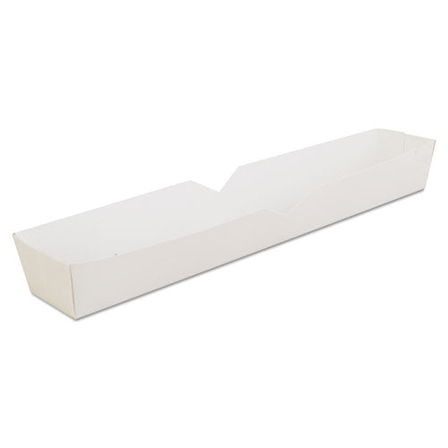 Hot Dog Tray, 10.25 X 1.5 X 1.25, White, 500/carton