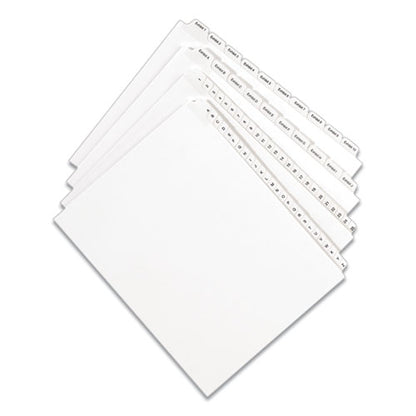 Preprinted Legal Exhibit Side Tab Index Dividers, Allstate Style, 10-tab, 3, 11 X 8.5, White, 25/pack