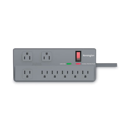 Guardian Premium Surge Protector, 8 Ac Outlets, 6 Ft Cord, 1,080 J, Gray