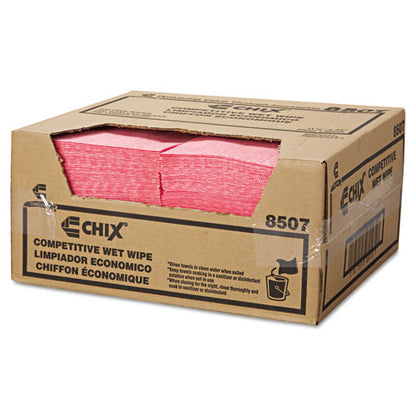 Wet Wipes, 11.5 X 24, White/pink, 200/carton