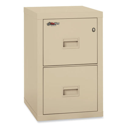 Compact Turtle Insulated Vertical File, 1-hour Fire, 2 Legal/letter File Drawers, Parchment, 17.75" X 22.13" X 27.75"