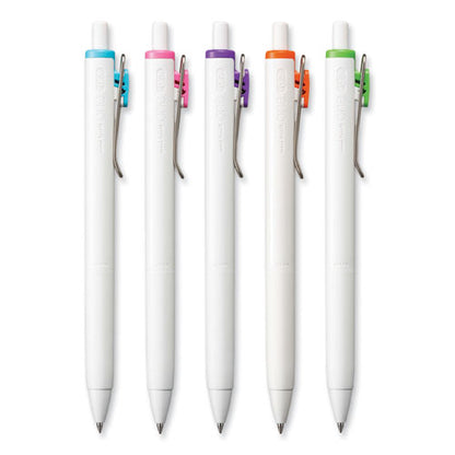Unione Gel Pen, Retractable, Medium 0.7 Mm, Assorted Fashion Ink Colors, Assorted Barrel Colors, 5/pack