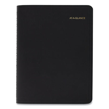 Four-person Group Daily Appointment Book, 11 X 8, Black Cover, 12-month (jan To Dec): 2024