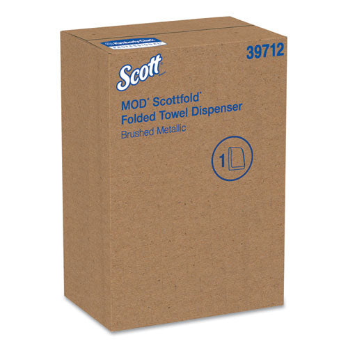 Mod* Scottfold* Towel Dispenser, 10.6 X 5.48 X 18.79, Brushed Metallic