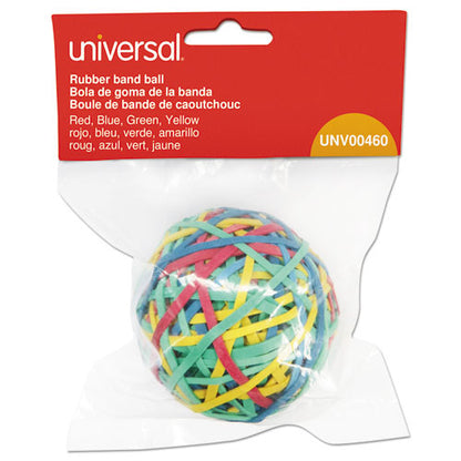 Rubber Band Ball, 3" Diameter, Size 32, Assorted Colors, 260/pack