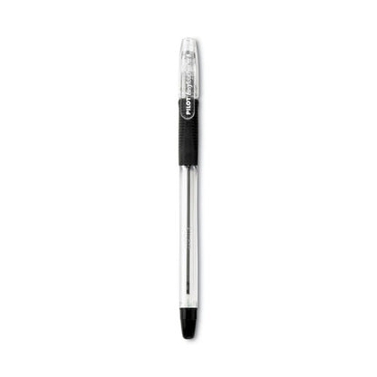 Easytouch Ballpoint Pen, Stick, Medium 1 Mm, Black Ink, Clear/black Barrel, Dozen