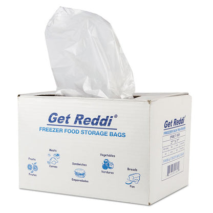 Get Reddi Freezer Food Storage Bags, 0.5 Mil, 27" X 37", Natural, 200/carton