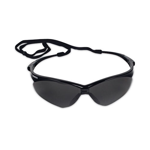 V30 Nemesis Safety Glasses, Black Frame, Smoke Anti-fog Lens