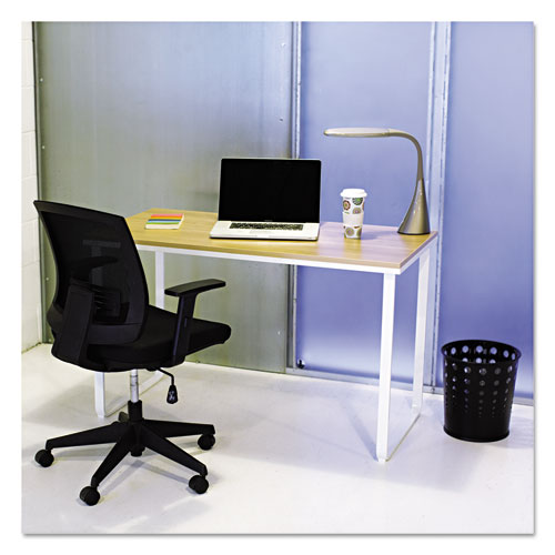 Steel Desk, 47.25" X 24" X 28.75", Beech/white