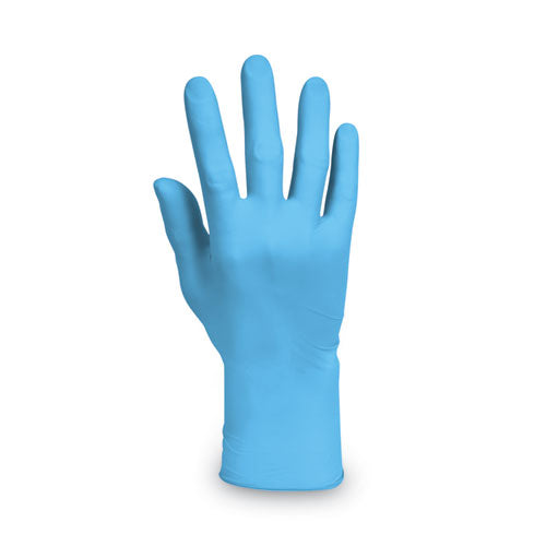 G10 Comfort Plus Blue Nitrile Gloves. Light Blue, X-large, 100/box