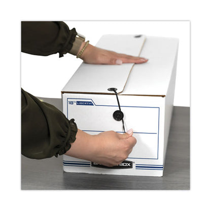 Liberty Check And Form Boxes, 9.75" X 23.75" X 6.25", White/blue, 12/carton