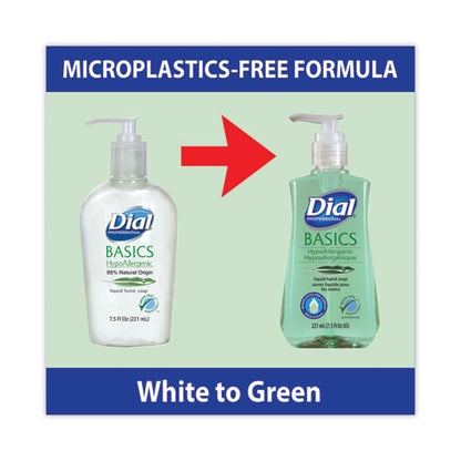 Basics Mp Free Liquid Hand Soap, Unscented, 7.5 Oz Pump Bottle, 12/carton