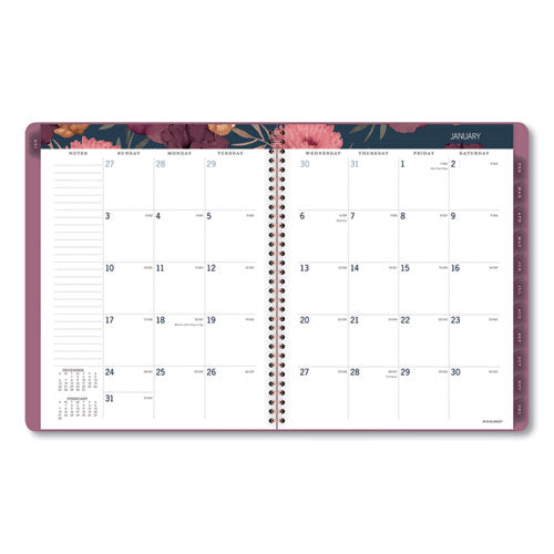 Dark Romance Weekly/monthly Planner, Dark Romance Floral Artwork, 11 X 8.5, Multicolor Cover, 13-month (jan-jan): 2024-2025