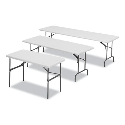 Indestructables Too 600 Series Folding Table, Rectangular, 72" X 30" X 29", Platinum