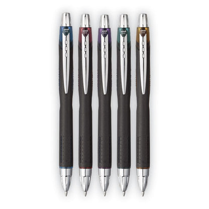 Jetstream Retractable Hybrid Gel Pen, 1 Mm, Assorted Ink And Barrel Colors, 5/pack