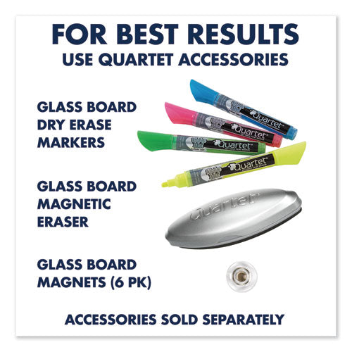 Infinity Glass Marker Board, 96 X 48, Black Surface